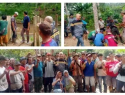 Yoppy Karim Bantu Warga Perbaiki Jembatan Sungai Ketue