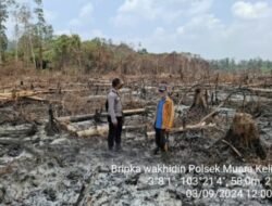 Polsek Muara Kelingi Sigap Meluncur ke Lokasi Titik Hotspot di Desa Mangan Jaya