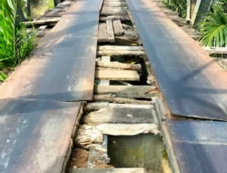 Warga Desa Periang Tagih Janji Perbaikan Jembatan Sungai Beliti