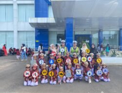 Polres Musi Rawas Terima Kunjungan Anak TK, Satlantas Berikan Pendidikan Patuh Berlalulintas Sejak Dini