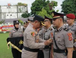 Polres Linggau Gelar Sertijab dan Korps Raport Kenaikan Pangkat Personel