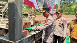 Hasil Donasi Seluruh Personel, Polres Musi Rawas Bedah Rumah Ibu Romlah