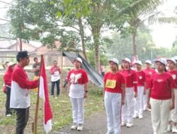 Perdana, Desa Tanjung Sanai 1 Gelar Lomba Gerak Jalan