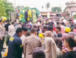 Polres Mura Bersama Bulog Gelar GPM, 20 Ton Beras Ludes di Megang Sakti