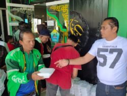 Tragedi Ojol Terlindas Hingga Tewas, Polres Linggau Beri Penghormatan dan Berbagi Nasi Kotak