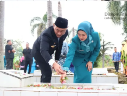 Wali Kota Linggau Laksanakan Upacara Ziarah  Peringatan HUT RI ke 80