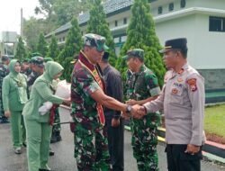 Kapolsek PUT Sambut Baik Kedatangan Pangdam XXI Radin Inten di Markas Brigif