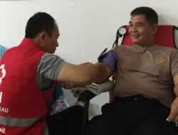 Hari Statistik Nasional, Siddokes Polres Mura Berperan Aktif Donor Darah Bersama BPS