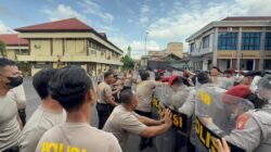 Simulasi Unjuk Rasa: Polres Lubuk Linggau Asah Kemampuan Tim Dalmas dan Negosiator