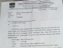 PMT DUKUNG PEMKOT LUBUKLINGGAU AMBIL ALIH KIOS PASAR INPRES