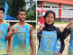 Tim Voli Pasir Putra-Putri Linggau Lanjtutkan Dominasi di Porprov XV Sumsel