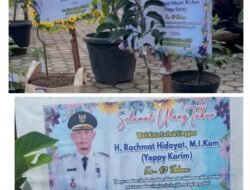 Ultah ke – 43, Kediaman Yoppy Karim Dipenuhi Bibit Buah