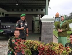 Brigif TP 88/KBK Tanam Bunga Pelangi, Gelorakan Kemandirian dan Cinta Lingkungan
