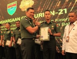 Prajurit Brigif Tp 88/KBK Raih Dua Penghargaan pada Launching Aplikasi Centurion-21