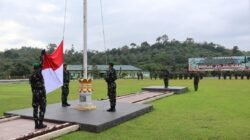 Brigif TP 88 Ksatria Bukit Kaba Gelar Upacara Bendera