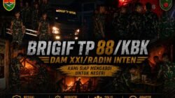 35 Prajurit Brigif TP 88/KBK Turun Tangan Tangani Kebakaran di Rejang Lebong