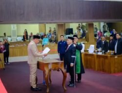 Paripurna Istimewa: Septiandri Arrosyidu Resmi Disumpah PAW Anggota DPRD Musi Rawas