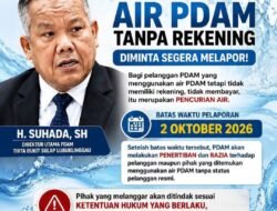 PDAM TBS : Pengguna Air Tanpa Rekening Diminta Lapor Sebelum 2 Oktober