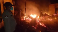 Rumah Papan Milik Warga Sukamerindu Terbakar, Diduga Akibat Korsleting Listrik