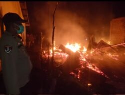 Rumah Papan Milik Warga Sukamerindu Terbakar, Diduga Akibat Korsleting Listrik