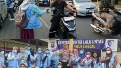 Kabut Asap, PSM, TKSK dan Karang Taruna Barat 1 & 2 Bagikan Masker