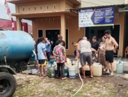 TRC PDAM TBS Kembali Bagikan Air Bersih Gratis