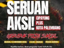 Cipayung Plus Geruduk Polda Sumsel, Desak Tuntas Karhutla